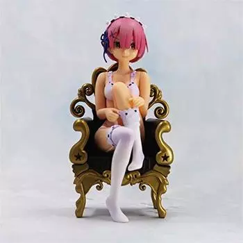 ONSAI Аниме Ре: Жизнь в другом мире из Zeroland Zero s RAM Фигурка 15 см Throne Ver ПВХ Фигурка Аниме Девушка Модель Подарочная коробка (цвет: Нет коробки)