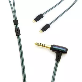 onso 05 Сбалансированное соединение наушников кабель Поляризованный цвет 4.4(5полюсный)-2pin(CIEM-Л/П) 1.2м iect_05_bl4c_120