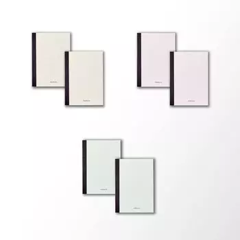 Ooguri Shiko mahora B7 alternating thick and 3 colors x 2 pack notebook, thin, M-B740-H6P-1
