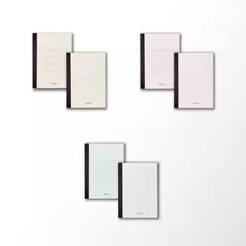 Ooguri Shiko mahora B7 толстая и тонкая 3 цвета x 1 упаковка книг (Махора) блокнот, чередующийся, амикаке, M-B740-AH6P-1