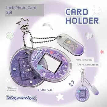 Oopsday Good-looking Photo Polaroid Card Holder purple