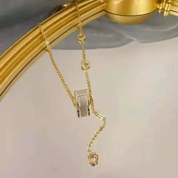 Опал Маленькое ожерелье на талию Женское Цепочка на ключицу Темперамент Легкая Роскошная Сеть