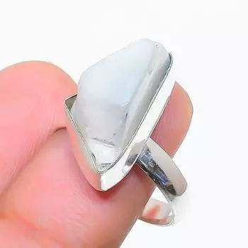 Опал Оуайхи Ручной работы Ювелирное изделие Кольцо из стерлингового серебра 925 пробы Размер 9 c6F42