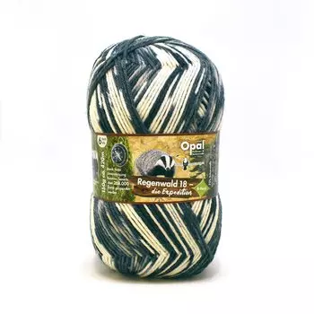 Opal Sock Yarn 18 6ply Regenwald 11216