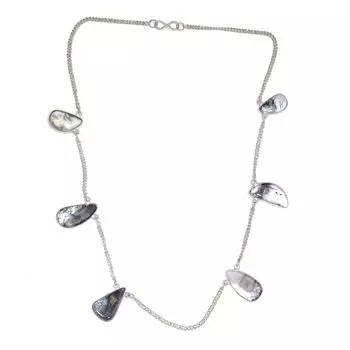 Опаловый кулон с драгоценным камнем, серебро 2,5 дюйма, ювелирное изделие, дендрит, ручная работа, этническое