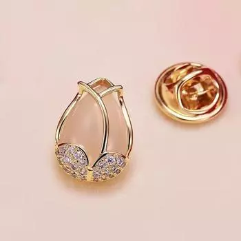 Опаловый тюльпан брошь женская маленькая анти-свет пряжка симпатичная японская булавка брошь артефакт фиксированная одежда аксессуары