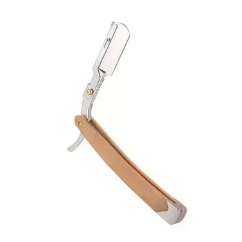 Опасная бритва с 10 лезвиями и сумкой для хранения, нож для бритья для ухода за бородой, прямая бритва серебряный