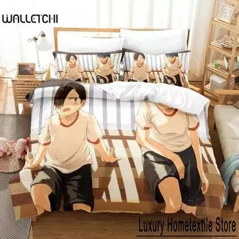 Опасности в моем сердце Комплект постельного белья Односпальная кровать Твин Full Queen King Size Комплект постельного белья для взрослых и детей Спальня Пододеяльник Наборы Аниме-кровать 70x133cm 2pcs