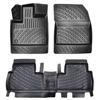 Опель Комбо (после 2019 года) Высококачественные и прочные резиновые автомобильные коврики — без запаха, нескользящие, долговечные.