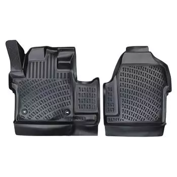 Опель Виваро (после 2019 года) Высококачественные и прочные резиновые автомобильные коврики — без запаха, нескользящие, долговечные.