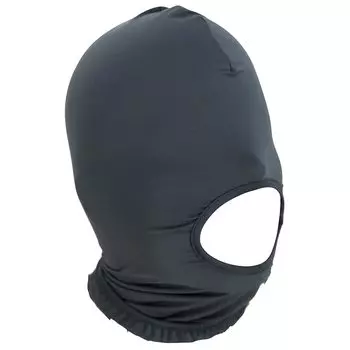 Open Mouth Face Mask Cosplay SM Bondage Mask [trentiva] (Black)