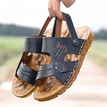 Open Toe Male Shoe Slippers Height Men s Sandal With Platform Indoor New Fashion Original Breathable Trend 2024 High Quality V 38