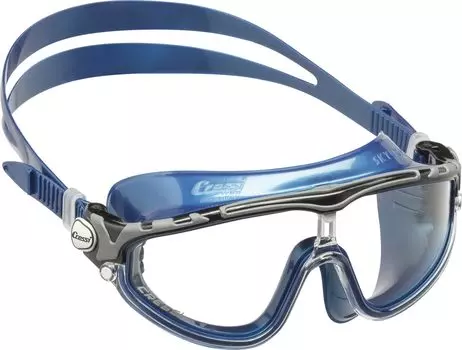 Open Water Swimming Goggles Unisex Single Eye Type Wide View UV Protection Lens Blue Metal DE2033555 [Cressy] [SKYLIGHT] [Genuine Product]