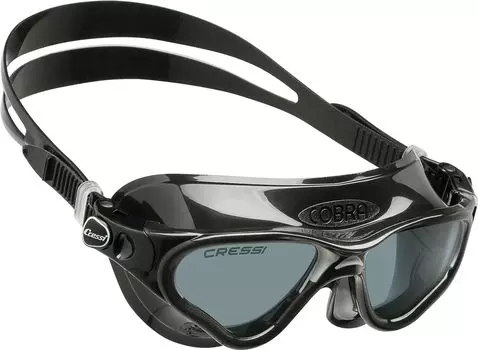 Open Water Swimming Goggles Unisex SMOKED Single Silicone Skirt UV Treatment DE201992 [Cressy] [COBRA LENS] Protection/Scratch Prevention/Shatterproof