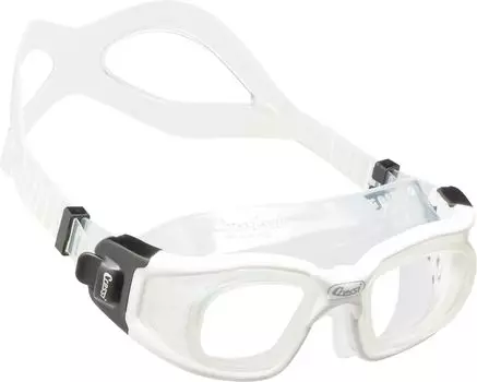 Open Water Swimming Goggles Unisex Tempered Glass Flat Lens Specifications UV Treatment White DE205030 [Cressy] [GALILEO] Protection/Scratch
