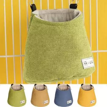 Opening Hamster Hanging Bed Hanging Squirrel Bed Cage Pet Hammock Winter Sugar Glider Pouch Winter хаки