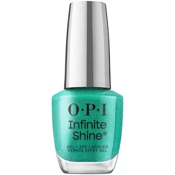 OPI Quick Dry Nail Polish Color Gloss Green Glitter 15mL Shine Gift Present Long-lasting Gel-like (Infinite ISL141) []