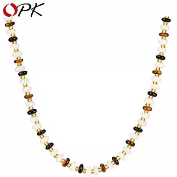 Opk ретро-колье из бисера в богемном стиле для женщин разноцветный