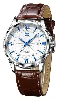 OPK Watch Men s Quartz Watch Simple Stylish Watch Men s Fashion Classic Watch Men s Date Waterproof Luminous School Company Blue