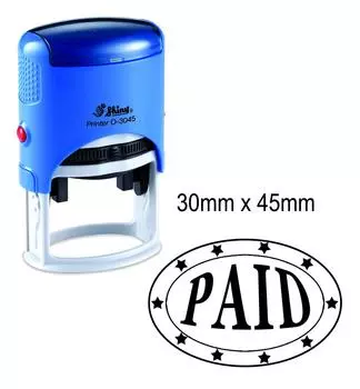 ОПЛАЧЕННАЯ овальная канцелярская канцелярская канцелярская принадлежность 30 x 45 мм, блестящая резина Impression Area : 30 mm x 45 mm фиолетовый