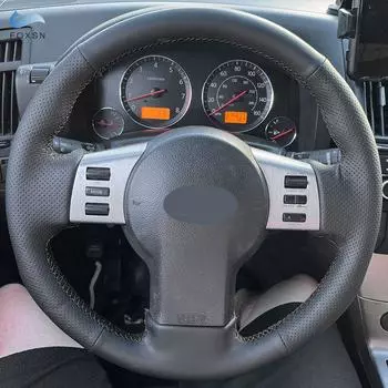 Оплетка на руль для Infiniti FX35 FX45 2003 2004 2005 2006 2007 2008 Автомобильный руль Перфорированный кожаный чехол