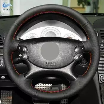 Оплетка рулевого колеса для Mercedes Benz E-Class W211 CLK-Class C209 A209 C219 W463 SL-Class R230 Автомобильный кожаный руль
