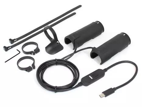 OPMID Clip Grip Heater 2 USB General for USB PD Chargers with Output of 12V or L1205 Type-C 15W, Purpose, Type-C 1.5A (18W) More, чёрный