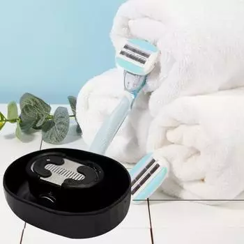 Ополаскиватель для бритвы, не требующий электричества, универсальная мужская бритва, устройство для удаления волос на бороде, устройство для чистки лезвий триммера, подарок для папы, друзей и семьи чёрный