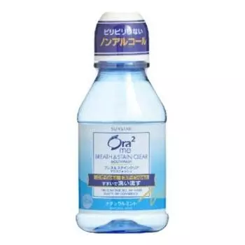 Ополаскиватель для полости рта Aura Two Me Breath Stain Clear с натуральной мятой 80 мл x 15 шт.