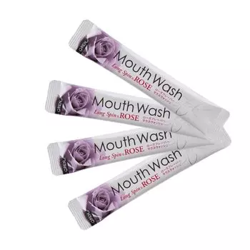 Ополаскиватель для полости рта Okina Long Spin Stick 10 мл 1 коробка Мобильная индивидуальная упаковка 100 штук [Сделано в Японии] (Роза)