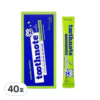 Ополаскиватель для полости рта Toothnote Cica Mouse Wash, одноразовый, 12 мл, 40 шт.
