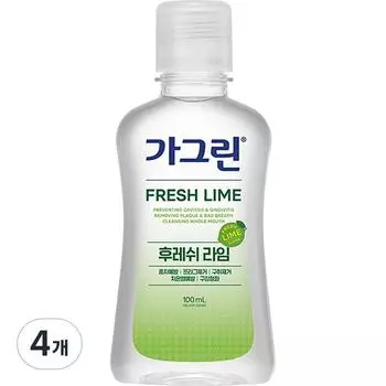 Ополаскиватель для рта Gagreen Fresh Lime, 100 мл, 4 шт.