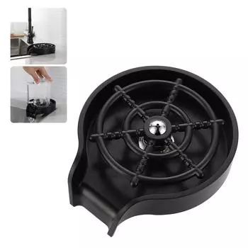 Ополаскиватель для стекла для кухонной мойки, шайба для бутылок и чашек для крепления к раковине, ополаскиватель для стекла, АБС-пластик, кухня светло-серый