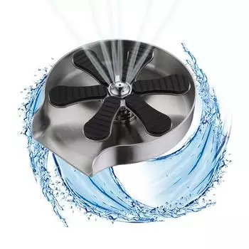 Ополаскиватель для стекла высокого давления, 6 лезвий, 9 отверстий, пресс с вилками европейского стандарта, автоматическая очистка, очиститель для мытья чашек из нержавеющей стали, аксессуары для домашнего бара, кофейни Long EU