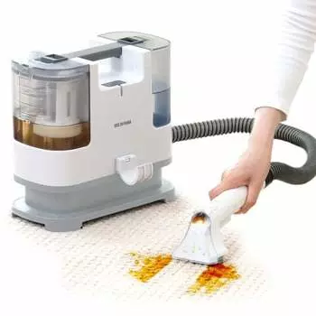 Ополаскиватель Iris Ohyama с автоматическим насосом [ТВ-трансляция] Машина для чистки тканей с пятновыводителем, головка-щетка и Т-образная головка в комплекте Easy W