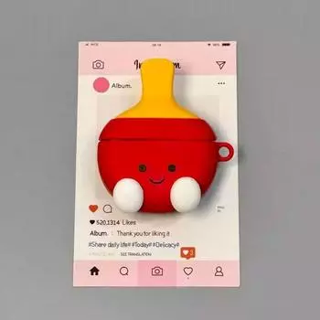 Oppoencoair4pro Чехол для наушников Oppoencoclip Защитный чехол Free2/3 Силиконовый Air2i Нишевый стиль Мультяшный R3pro Ударопрочный Мягкий чехол Пара Мода OPPO Enco Air4 Table tennis racket