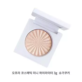 Oprah Cosmetic Mini Highlighter 3G Sugar Cookie Salmon Champagne Gold Beam Warm Tone Mute No. 17-19 Glow Color, 05 Sugar Cookie, 1 piece