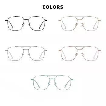 Оправа для близорукости Антисинее компьютерное зеркало карамельного цвета. Оправа для очков по металлической технологии для мужчин и женщин с плоским зеркалом.