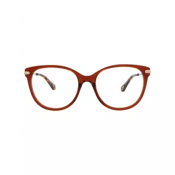 Оправа для очков Chlo Cat Eye из биоацетата, коричневая, золотистая, прозрачная One Size
