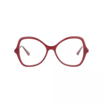 Оправа для очков Chlo Cat Eye с биоинъекционными линзами, оранжевая, прозрачная One Size