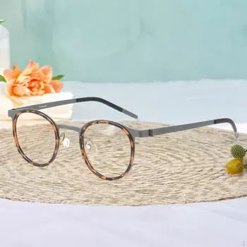 Оправа для очков легкая мужская женская универсальная портативная модная Tortoiseshell