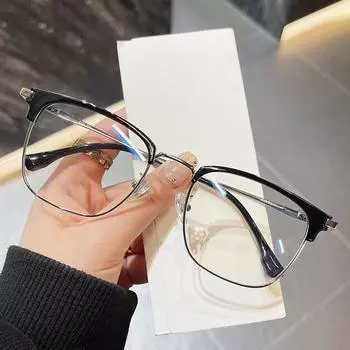 Оправа для очков с большим лицом, оправа для очков Feeling Eye, оправа для бровей с защитой от синего света, деловая ретро-оправа для очков с квадратной оправой для очков для близорукости 3226