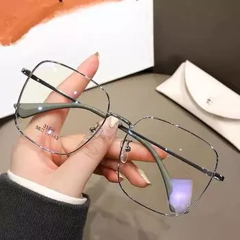 Оправа для очков в стиле ретро, для похудения большого лица, большая квадратная оправа, оправа для очков при близорукости для мужчин и женщин, артефакт без макияжа