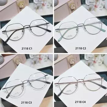 Оправа для очков в стиле ретро, плоское зеркало со стеклами, защита от близорукости синего света, простое лицо, оправа для очков для мужчин и женщин с высотой