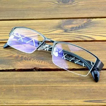 Оправа для оптических очков в деловом стиле Clara Vida в полуоправе чёрный