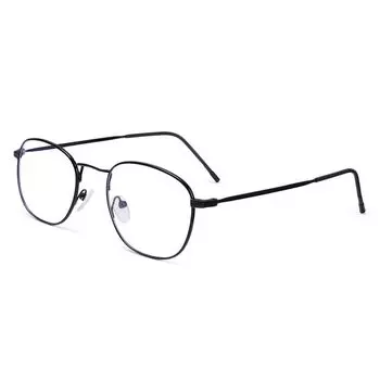 Оправа для защиты глаз Металлические очки Очки с защитой от синего света Очки для компьютера Ультралегкая оправа Black