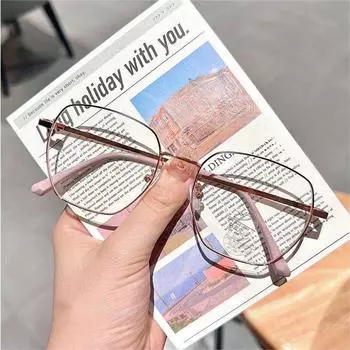 Оправа для женщин без макияжа, очки в лесном стиле с защитой от синего света, литературные и антирадиационные плоские очки