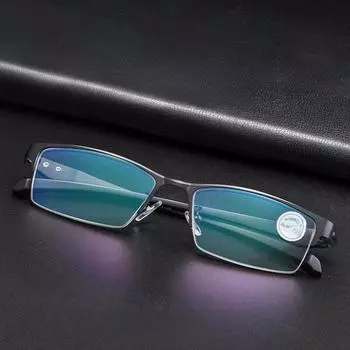 Оправа мужских деловых очков для чтения с защитой от синего света 150°. Blue Light Blocking 100°