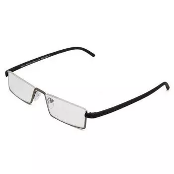 Оправа унисекс из стали, портативные, титановые, с высоким разрешением, очки для чтения, полусверхлегкие, ювелирные изделия +1.5 чёрный