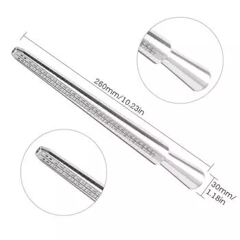 Оправка для определения размера алюминиевого кольца, инструмент для определения размера металлического кольца, инструмент для определения размера пальца, оправка с кольцом для определения размера Set 1